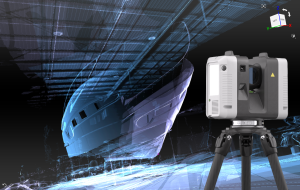 Artec Ray 2 Leica RTC360 laser scan boat